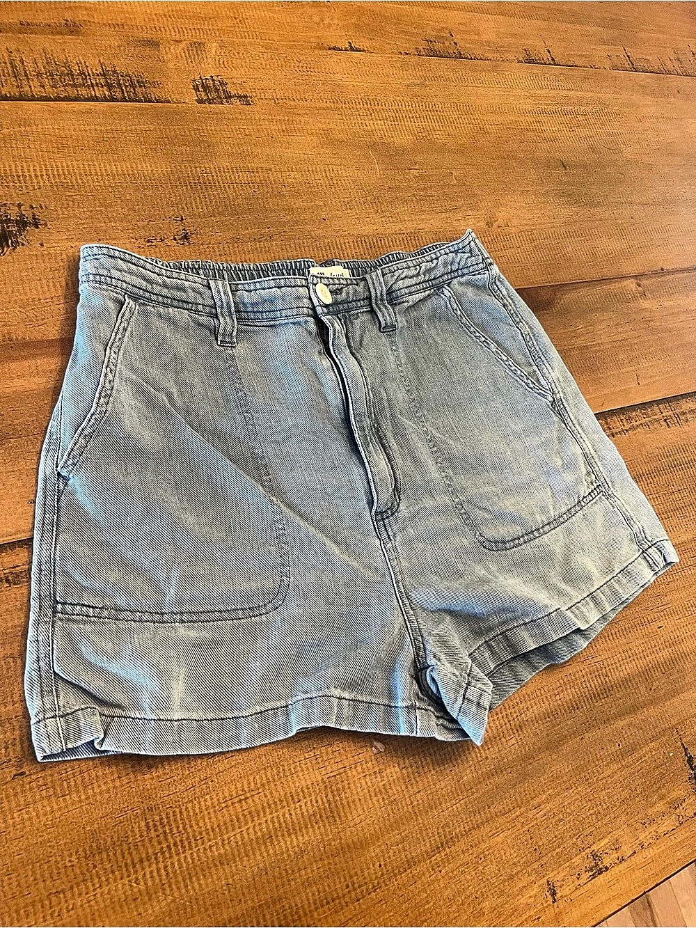 Madewell Pull-On Denim Shorts Blue Medium